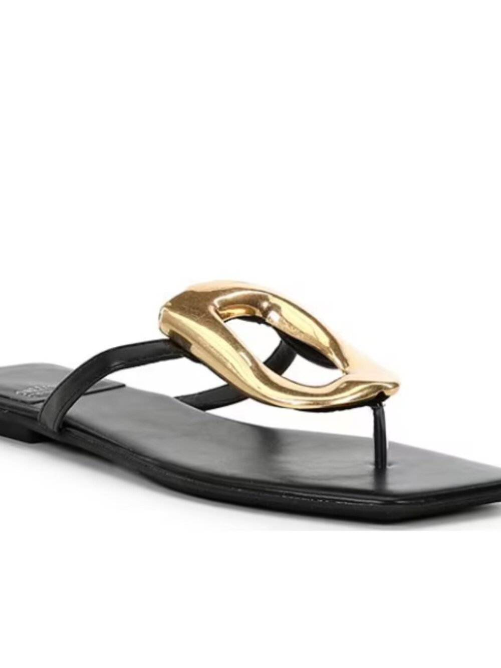 Jeffrey Campbell Linques Leather Ornament Flats Sandals - Picture 2 of 3